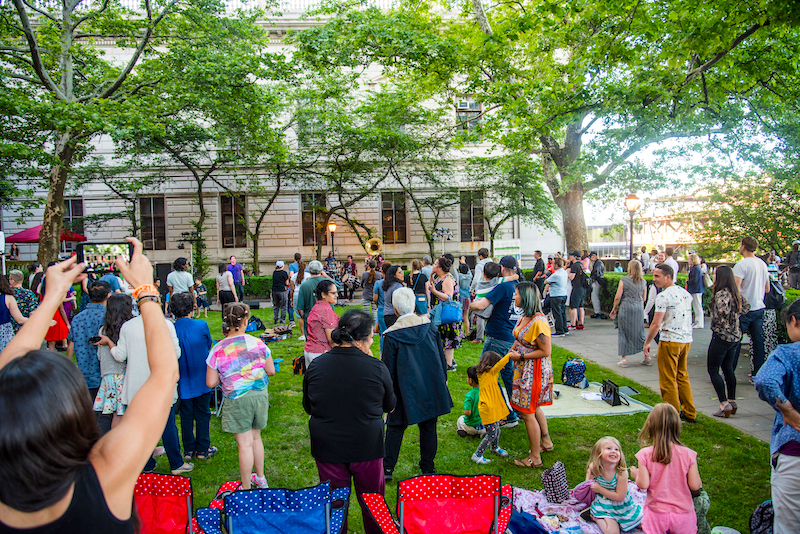 A Big Crowd For Red Baraat